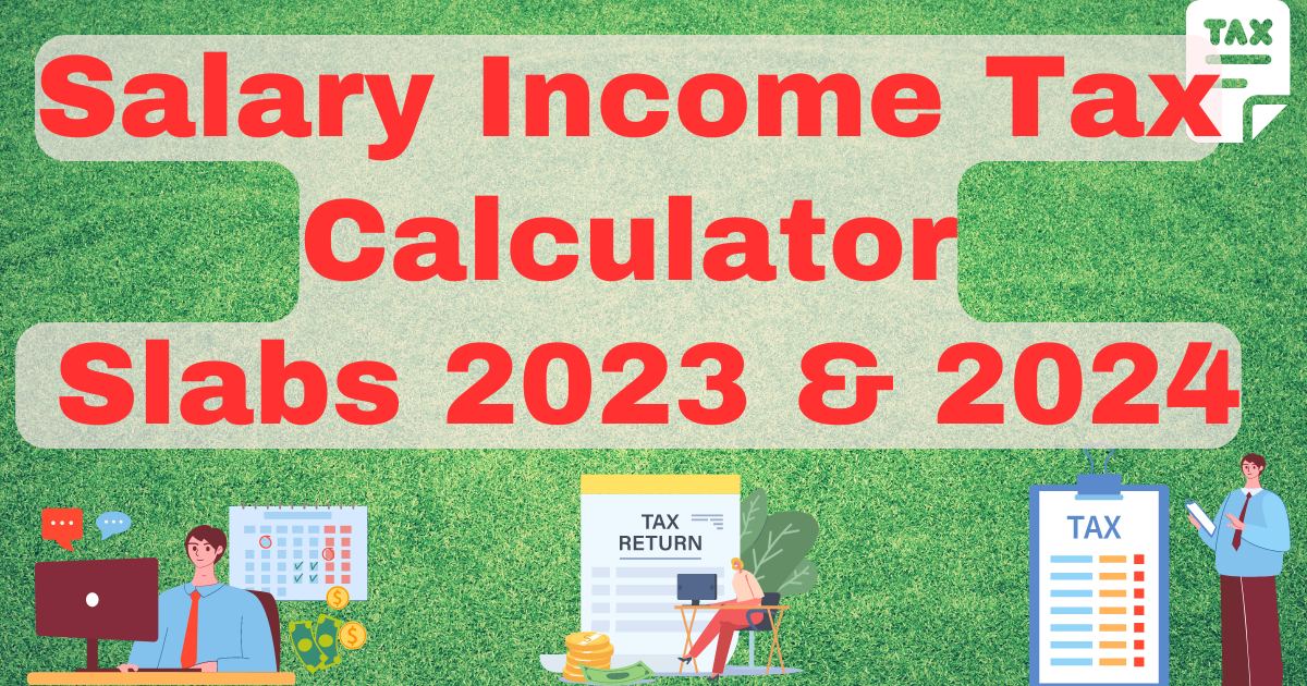 Salary Income Tax Calculator/ Slabs 2023 & 2024